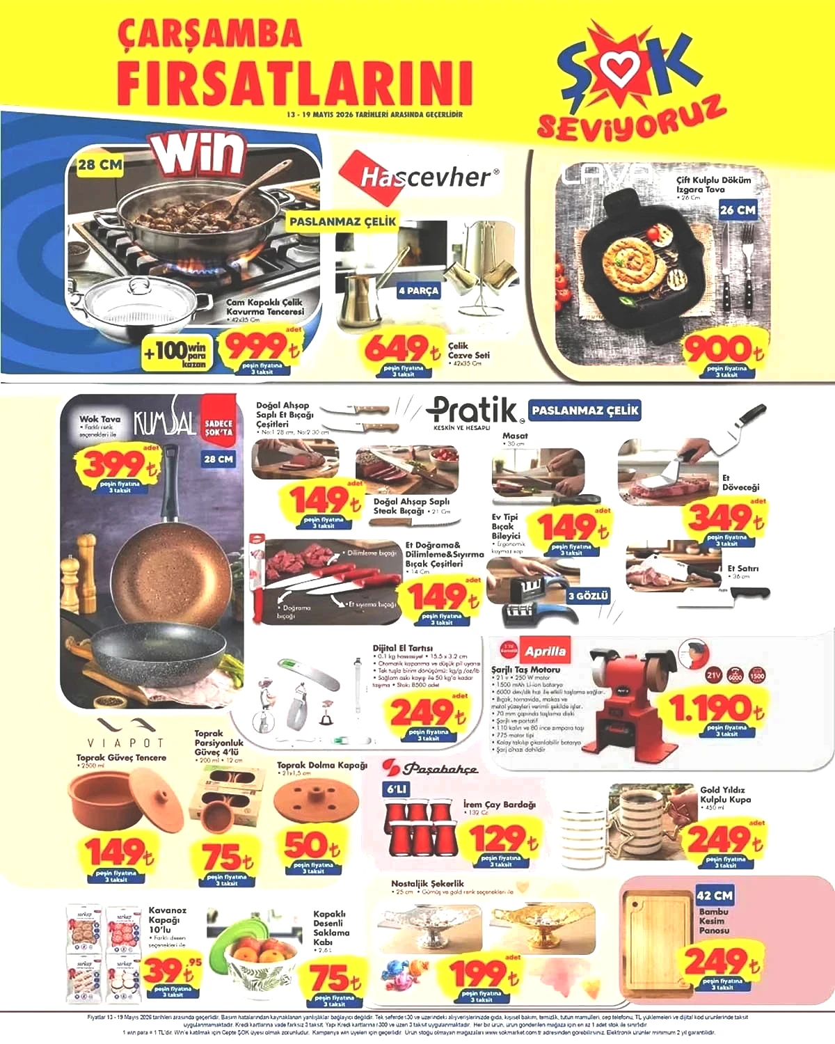ŞOK 13-19 MAYIS HAFTANIN FIRSATLARI AKTÜEL KATALOĞU